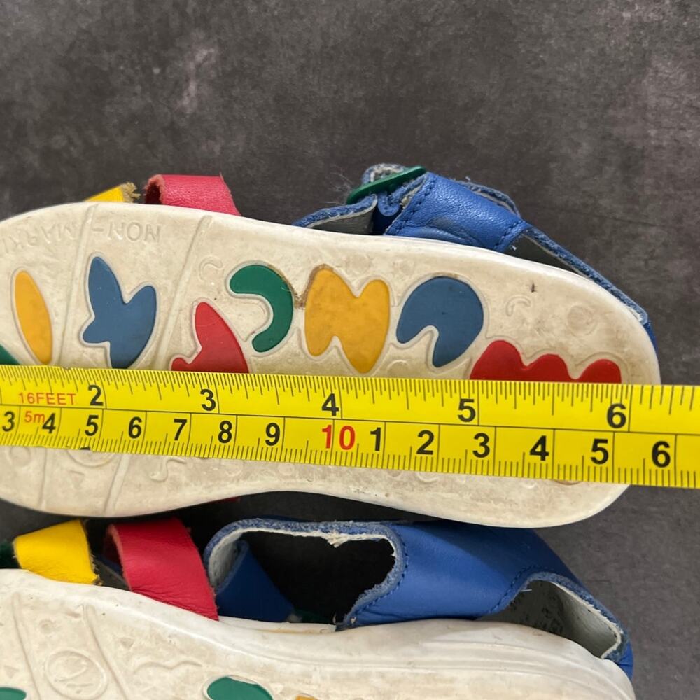 Vintage Munchkin Colorblock Multicolor Sandals Size 8 Women's - Picture 6 of 6